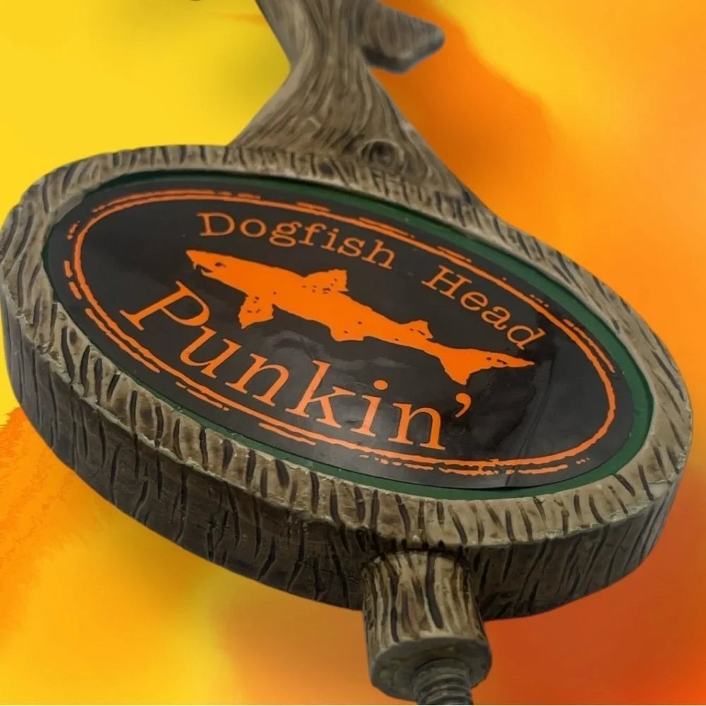 Dogfish Head Punkin Ale Beer Tap Breweriana (Broken Fin)